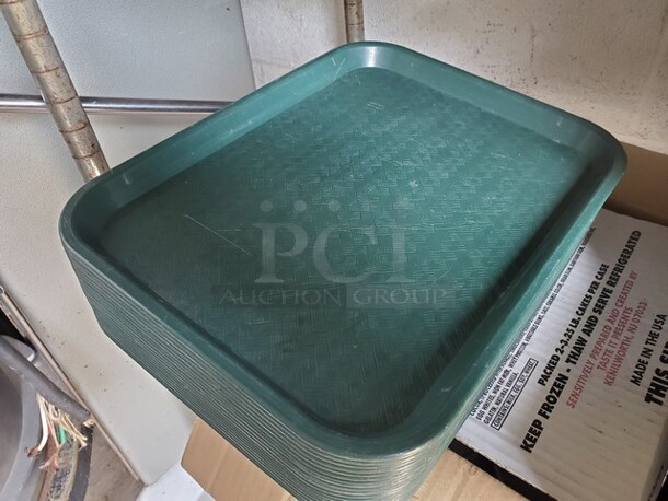 ALL ONE MONEY Lot of 20 (14"X11") Plastic Serving Tray! - Image 1 of 2