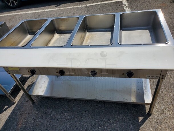 SERV IT 423EST4WE750 4 Pan Open Well Electric Steam Table with Undershelf 208/240V, 3000W 58X30X34" - Image 7 of 7