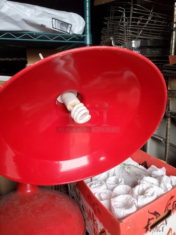 Lot of 3 Red Hanging Lights - Image 2 of 3