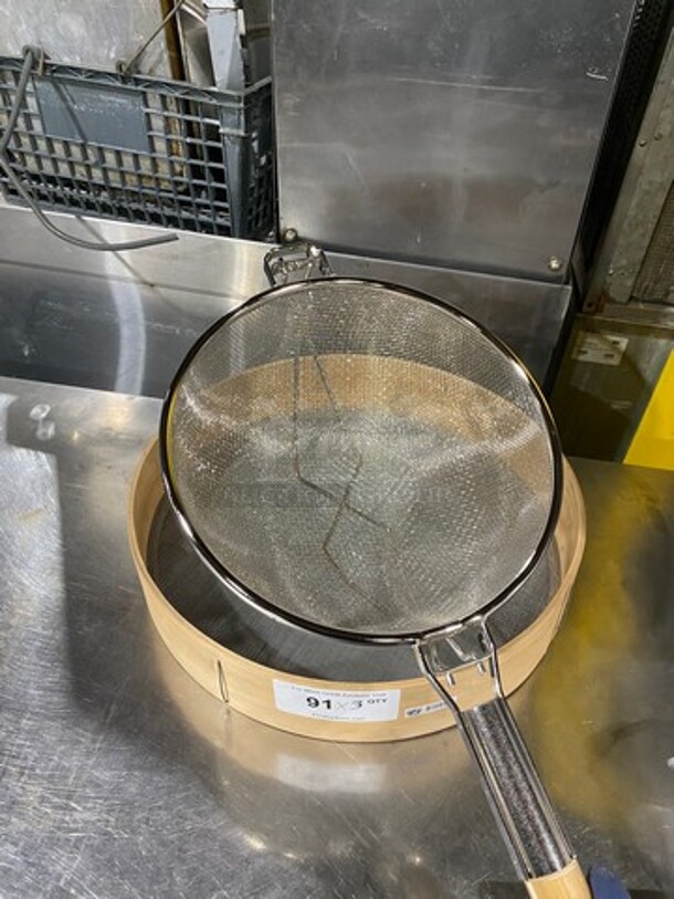 MISCELLANEOUS! Round Mesh Strainer, Flour Sifter And Carlisle Paddle! 3x Your Bid! - Image 7 of 9