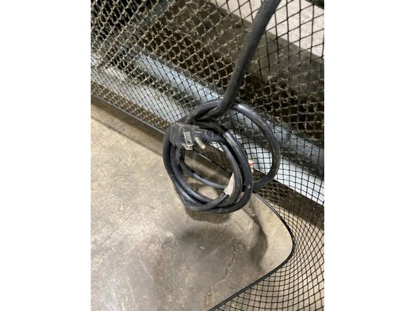 LATE MODEL! 2021 Bison All Stainless Stell Commercial Double Door Reach In Cooler! On Commercial Casters! Working When Removed! MODEL: BRR-46 SN: BRR-4600321052900K8008 1PH!
 - Image 9 of 9