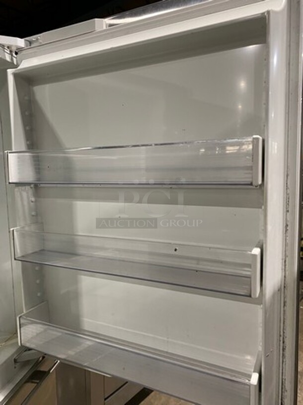 Built In Half Cooler Half Freezer Combo Unit! With Poly Shelves! Solid Stainless Steel! - Image 7 of 11