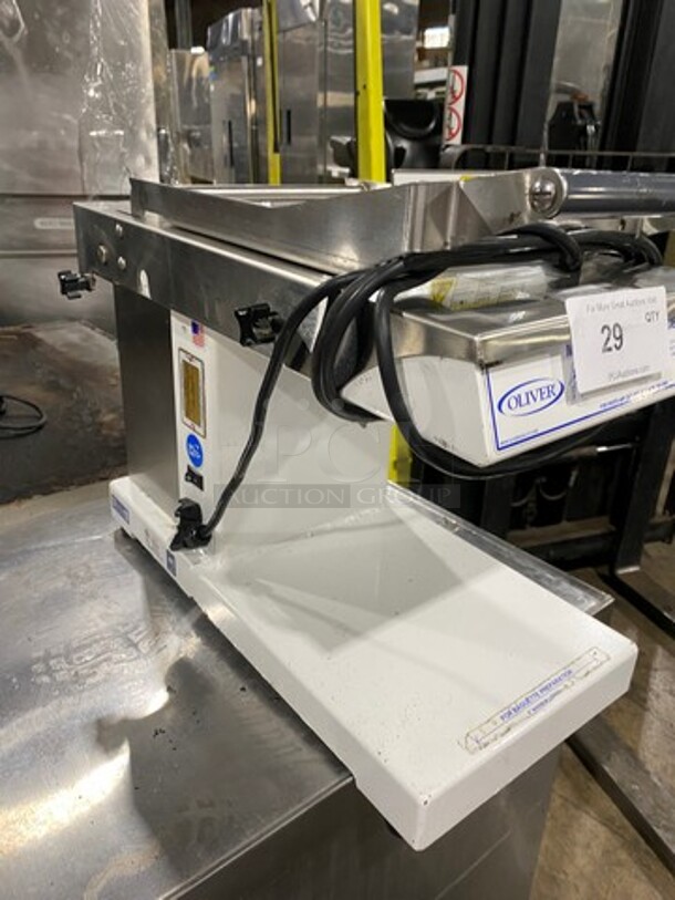 Oliver Commercial Countertop Mini Chip Slicer! Model: 738 SN: 189095 115V 60HZ 1 Phase - Image 3 of 7