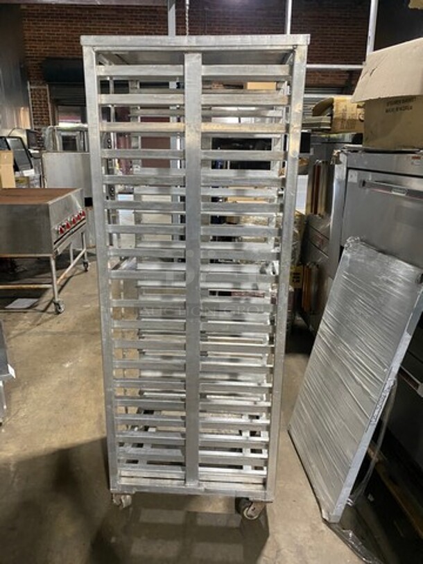 Metal Commercial Pan Transport Rack! On Casters! - Image 3 of 4
