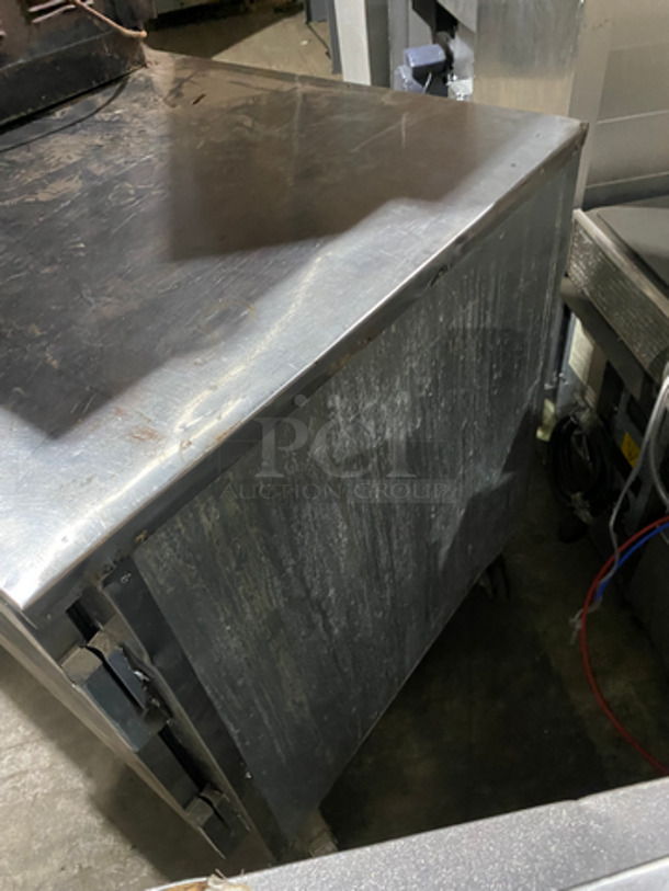 Leader Commercial 4 Door Under The Counter/ Work Top Cooler! With Poly Coated Racks! All Stainless Steel! On Casters! Model: HBK57D SN: PZ08M1003 115V 60HZ 1 Phase - Image 2 of 8