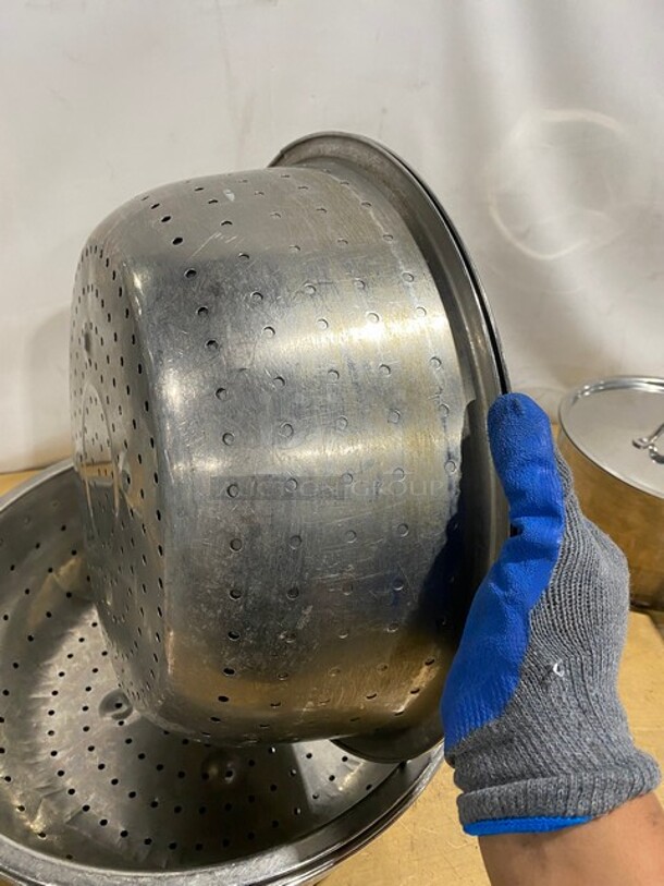 Commercial Stainless Steel Food Strainers! 5X Your Bid! - Image 3 of 5