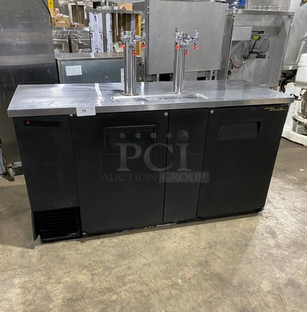 True Commercial Refrigerated Dual Tower Kegerator! With 2 Door Storage Space Underneath! Model: TDD3 SN: 3620418 115V 1PH - Image 1 of 11