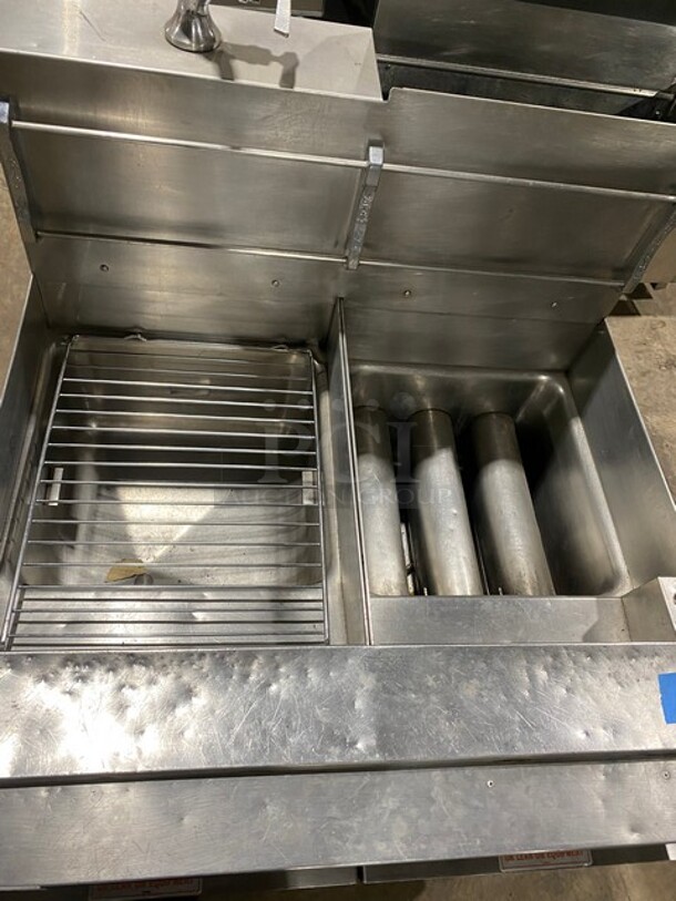 Nice! Keating All Stainless Steel Natural Gas Powered 1 Bay Pasta Cooker With Rinse Station Combo! On Casters! 115V 60HZ 1Phase Model 14pasta Serial PG41330 - Image 5 of 10