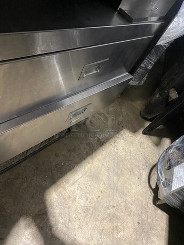 Structural Concepts Commercial Refrigerated Sandwich Prep Display Case! With Single Door And Drawer Storage Space! Stainless Steel! Body! Model: FSP4837R SN: 0078424CR261408 120V 60HZ 1 Phase - Image 6 of 7