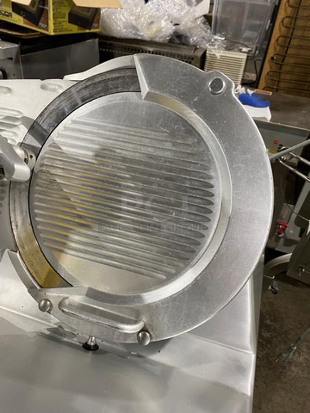 Bizerba Commercial Meat/Deli Slicer! On Stand! With Storage Area Underneath! All Stainless Steel! On Legs! Model: SE12 SN: 30001590 120V 60HZ 1 Phase - Image 5 of 11