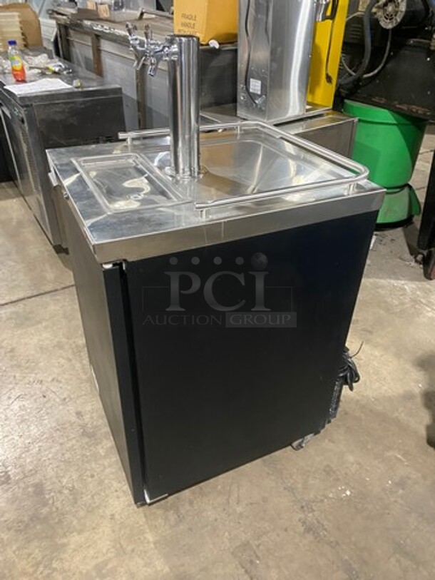 Sweet! 2019 Micro Matic Dual Tap Refrigerated Beer Kegerator! Model MDD23 Serial 8101670260! 115V 1 Phase!  - Image 3 of 9