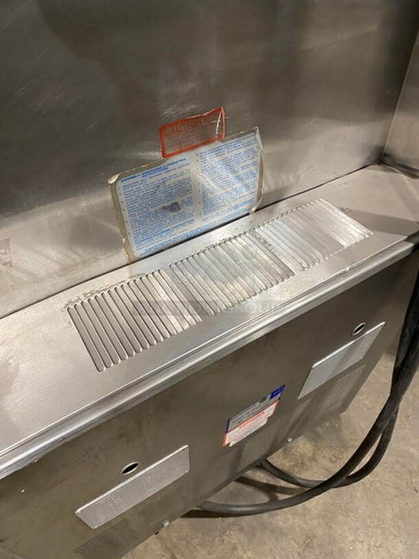 Taylor Commercial Floor Style 2 Flavor Soft Serve Ice Cream Machine! All Stainless Steel! On Casters! Model: Y75433 SN: J2076476 208/230V 60HZ 3 Phase - Image 6 of 10