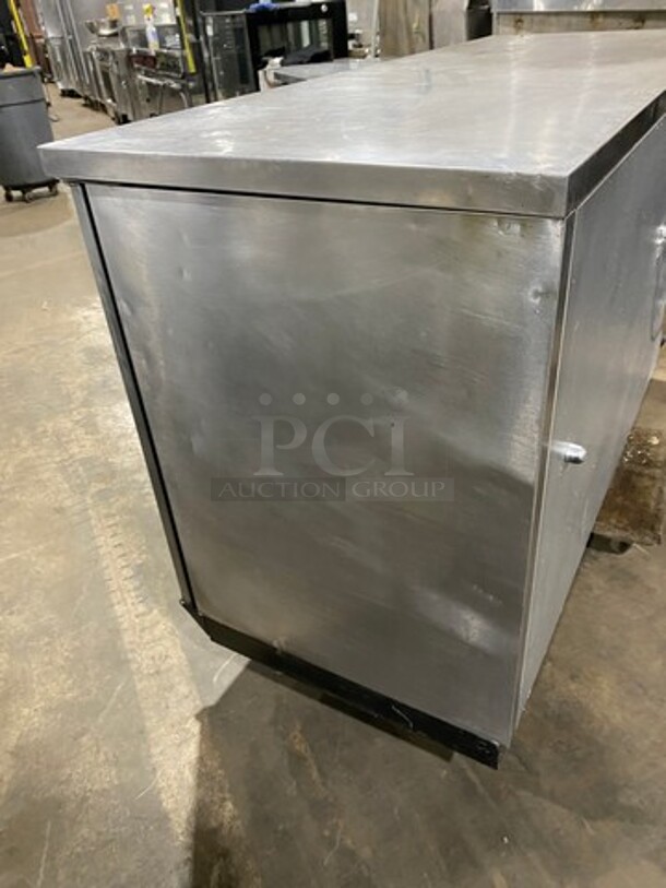 True Commercial 2 Door Bar Back Cooler! With Solid Doors! All Stainless Steel! Model: TBB3S SN: 12682008! 115V 60HZ 1 Phase! - Image 3 of 8