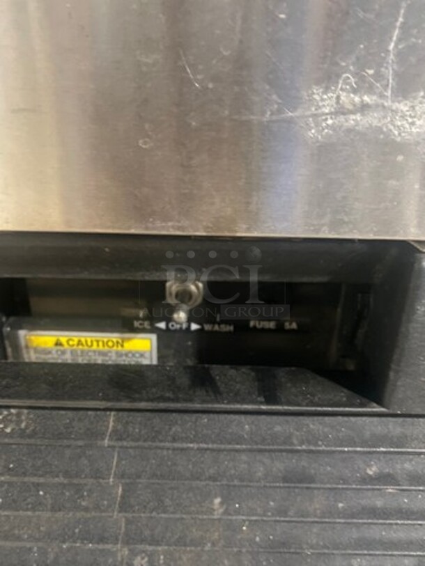 Hoshizaki Commercial Undercounter Ice Maker Machine! All Stainless Steel! On Legs! Model: KM151BAH SN: U13132H 115V 60HZ 1 Phase - Image 6 of 9