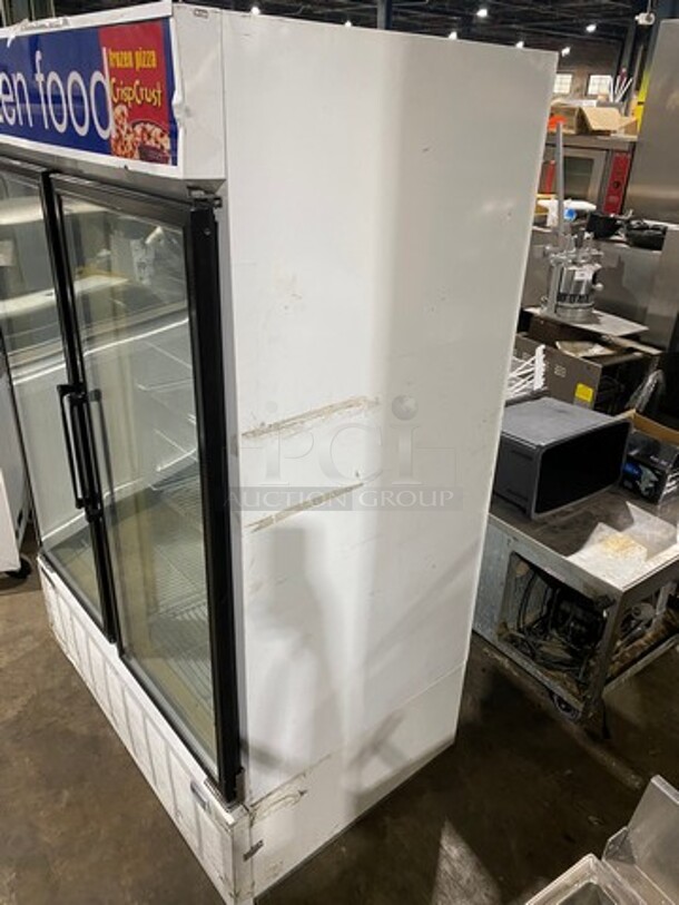 Master Bilt Commercial 2 Door Reach In Freezer Merchandiser! With View Through Doors! Poly Coated Racks! Model: BLG48HD SN: SU477729 115V 60HZ 1 Phase - Image 2 of 8