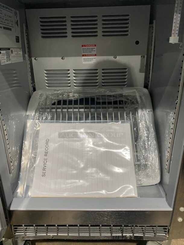 NEW! Beverage Air Commercial Single Door Lowboy/Work Top Cooler! All Stainless Steel! On Casters! Model: UCR20Y24 SN: 11700669 115V 60HZ 1 Phase - Image 5 of 8