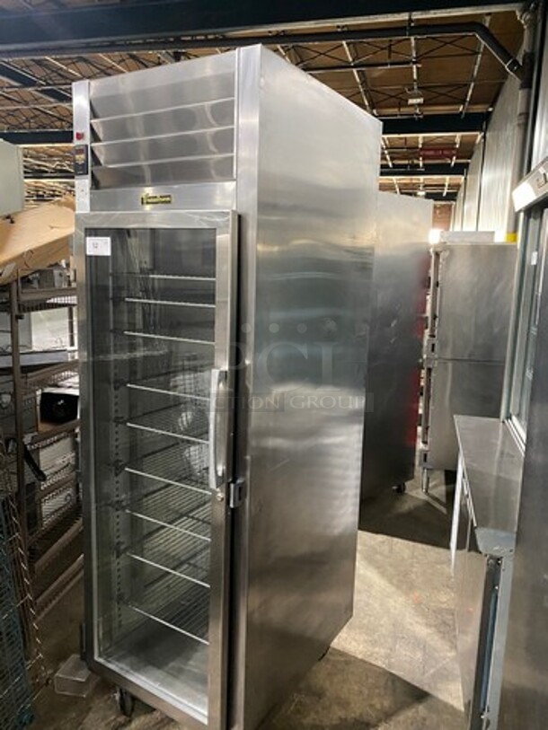 Traulsen Commercial Heated Holding Cabinet/ Food Warmer! With View Through Door! Metal Racks! All Stainless Steel! On Casters! WORKING WHEN REMOVED! Model: AW132NX0001 SN: T45116H10 115/208V 1 Phase - Image 2 of 11