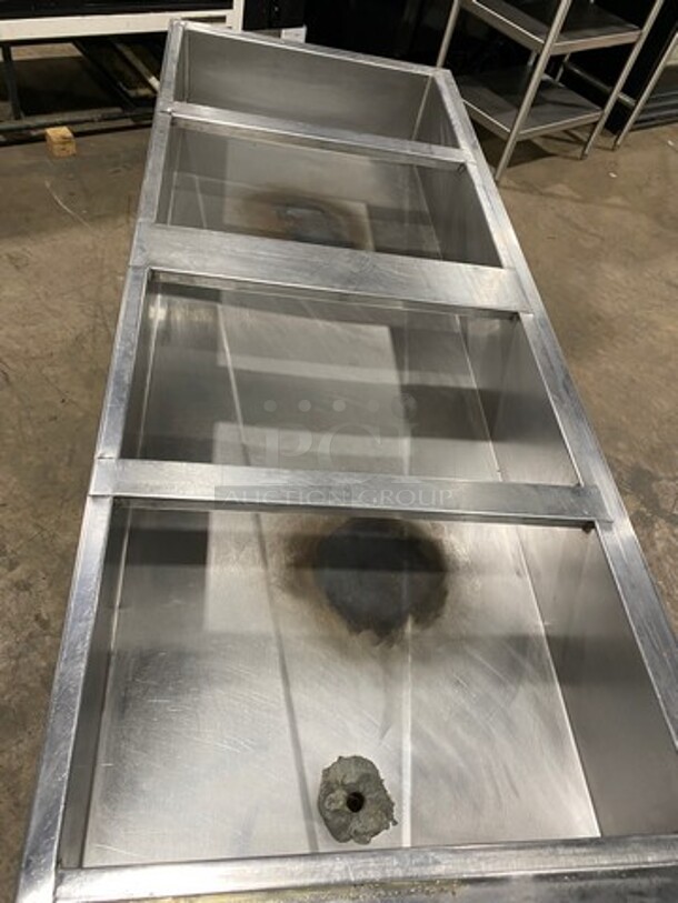Commercial Gas Powered 4 Well Steam Table! With Storage Space Underneath! Solid Stainless Steel! On Legs! - Image 5 of 9