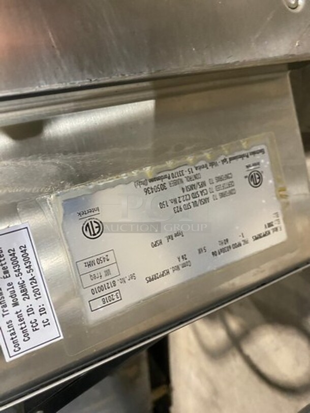 GREAT! LATE MODEL 2018! Electrolux Commercial Countertop Electric Powered Infared Flat Press! With Digital Controls! Stainless Steel Body! On Small Legs! Model: HSPP2RPRS SN: 81210010 208V 60HZ 1 Phase - Image 7 of 8