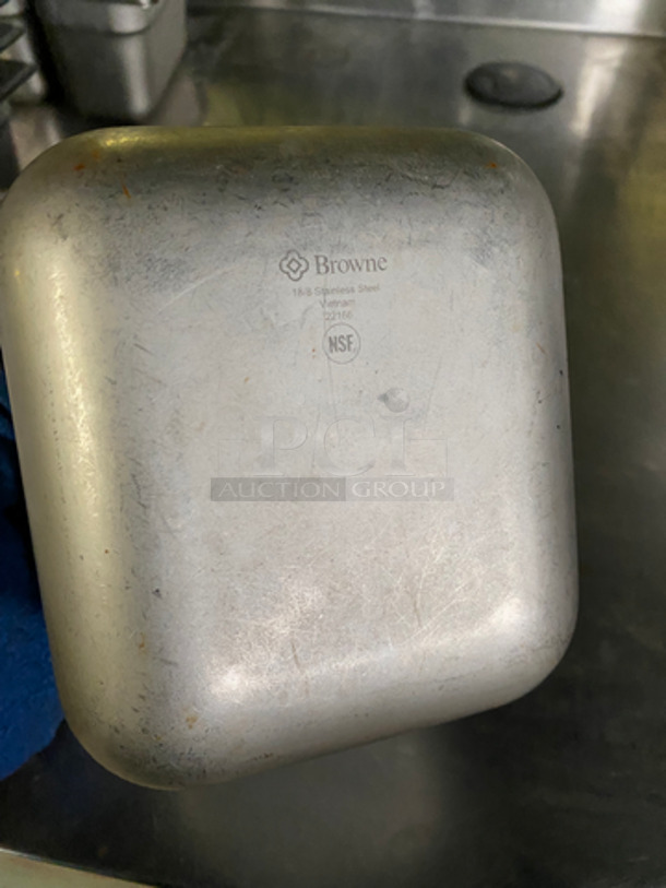 Browne Steam Table/ Prep Table Pans! All Stainless Steel! 9x Your Bid! - Image 5 of 6