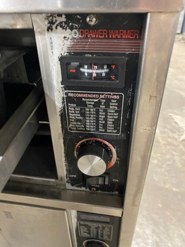 HATCO Commercial Countertop Electric Powered 3 Drawer Warmer! Solid Stainless Steel! On Casters! - Image 3 of 4