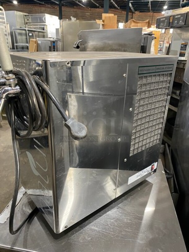 Natura Commercial Countertop 3 Tap Beverage Cooler/ Dispenser! With Drip Tray! All Stainless Steel! Model: NWSB3REF SN: 1433001014 115V 60HZ - Image 2 of 10