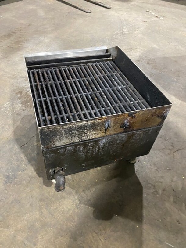 APW Wyott Commercial Countertop Natural Gas Powered Char Broiler Grill! With Back & Side Splashes! All Stainless Steel! On Small Legs! - Image 4 of 7