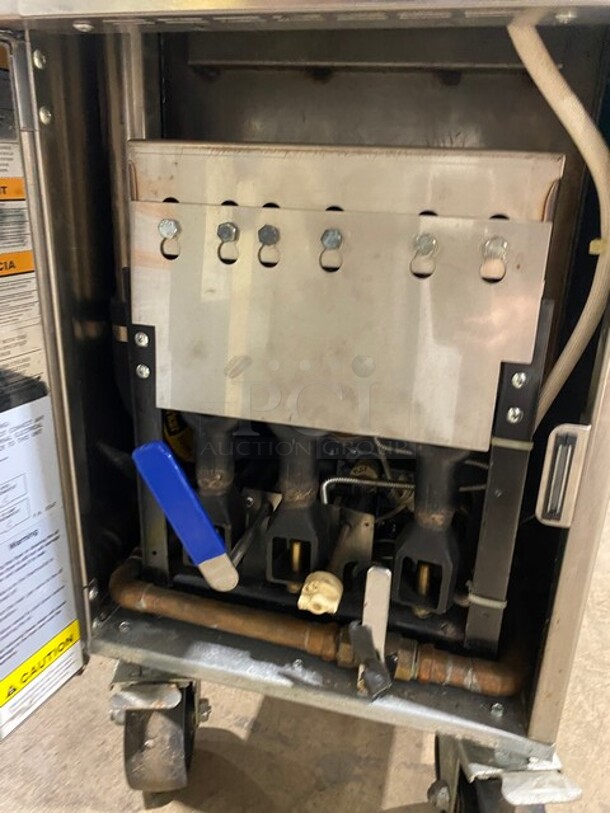 Great! Imperial Commercial Natural Gas Powered Commercial Pasta Cooker/Rethermalizer! With Backsplash! All Stainless Steel! On Wheels! Model: IRT14GBM Serial 04256821 - Image 6 of 9