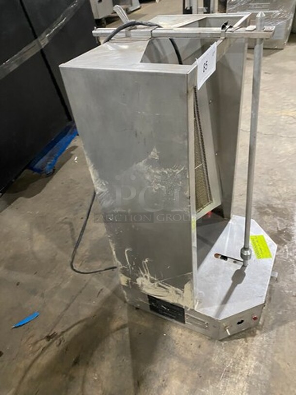 Auto Doner Commercial Countertop Natural Gas Powered Vertical Broiler Gyro Machine! All Stainless Steel! Model: 3PG SN: 042102 - Image 2 of 10