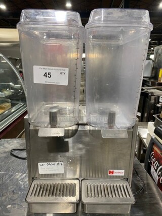 Crathco Commercial Countertop Dual Refrigerated Beverage Dispenser!