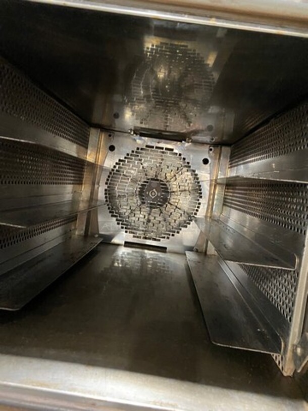 SUPER! Belshaw Adamatic Commercial Electric Powered Double Deck Combi Oven! With View Through Doors! With Pan Racks Underneath! All Stainless Steel! On Casters! 2x Your Bid Makes One Unit! Model: FG189UZ84 SN: 2000003710FA032620 208/220V 60HZ 3 Phase - Image 6 of 12