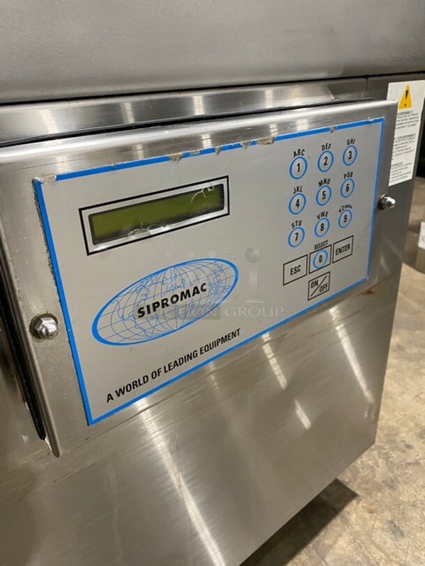 Sipromac Commercial Floor Style Single Chamber Vacuum Sealing Machine! All Stainless Steel! On Casters! MODEL 550A SN:5516 208V 3PH - Image 6 of 8