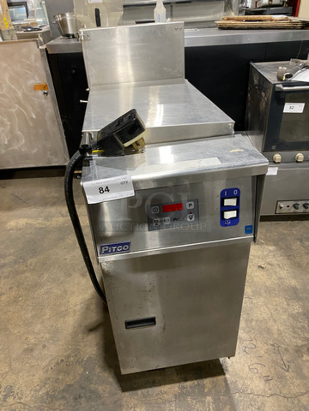NICE! Pitco Electric Powered Commercial Pasta Cooker/Rethermalizer! With Backsplash! All Stainless Steel! On Legs! Model: SRTE SN: E16ME103132 208V 60HZ 1 Phase