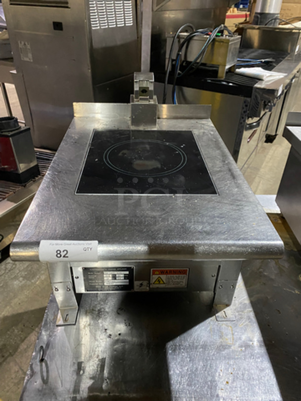 Oishii Commercial Countertop Single Burner Electromagnetic Cooking Range! All Stainless Steel! On Small Legs! Model: PHI500SV2UL SN: X4142005 220V 60HZ 3 Phase - Image 1 of 9