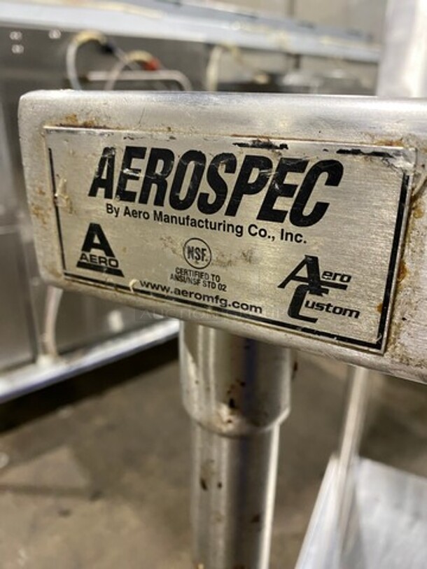 Aero Solid Stainless Steel Work Top/ Prep Table! With Back Splash! With Storage Space Underneath! On Legs! - Image 7 of 7