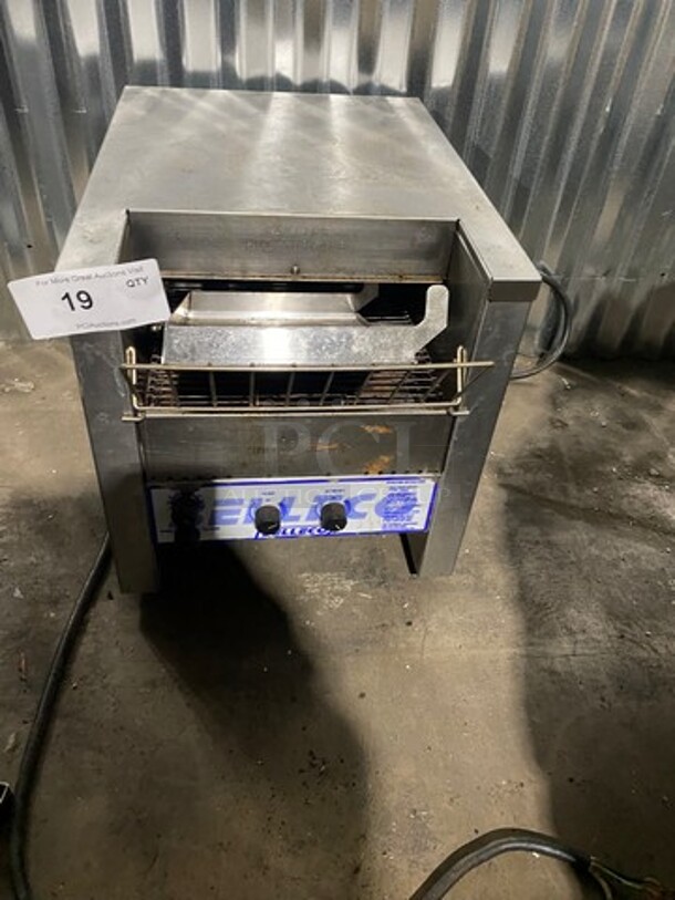 Belleco Commercial Countertop Electric Powered Conveyor Toaster! All Stainless Steel! Model: JT2H SN: 10041197207 208V 60HZ 1 Phase