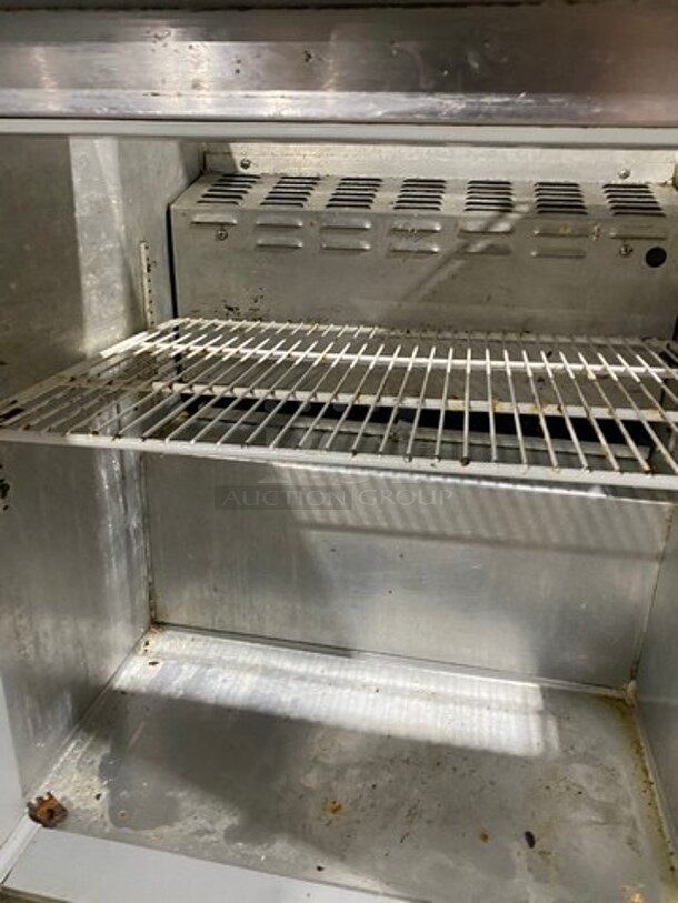Continental Commercial Refrigerated Sandwich Prep Table! With Single Door Storage Space Underneath! All Stainless Steel! Model: SW278 SN: 13587220 115V 60HZ 1 Phase - Image 6 of 9
