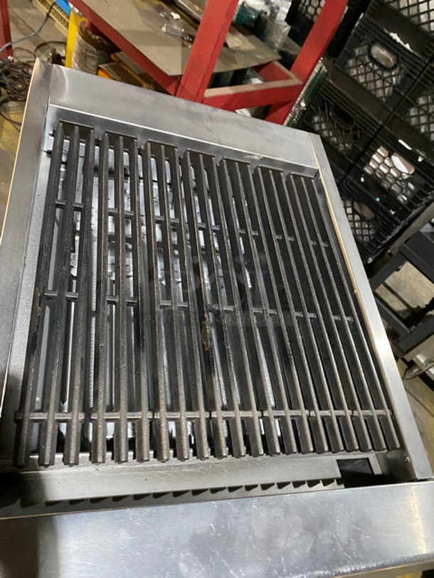 Garland Commercial Countertop Natural Gas Powered Char Grill! All Stainless Steel! On Small Legs! Model: GTB24 SN: 1511100100607 - Image 5 of 9