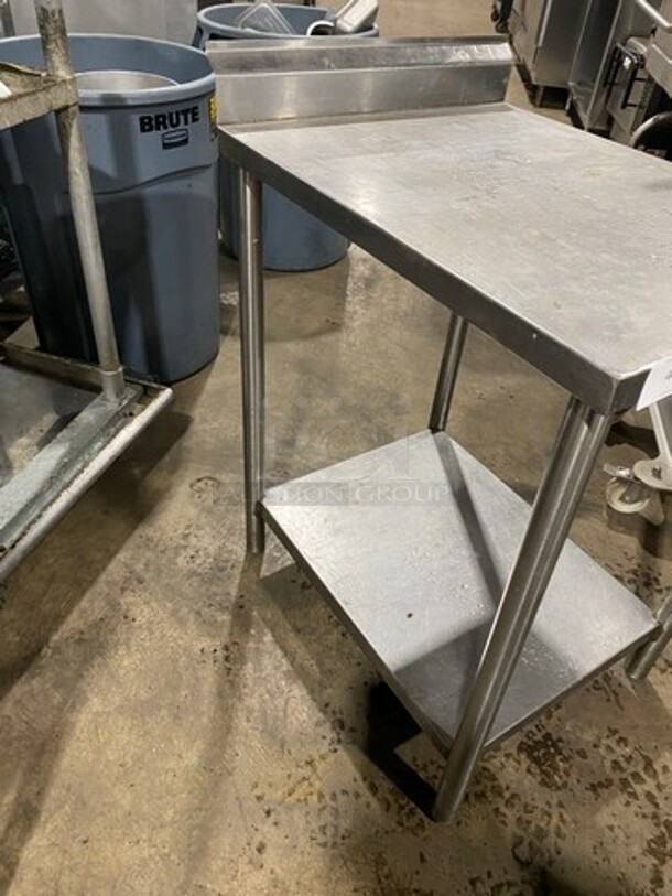 Solid Stainless Steel Work Top/ Prep Table! With Storage Space Underneath! On Legs! - Image 3 of 7