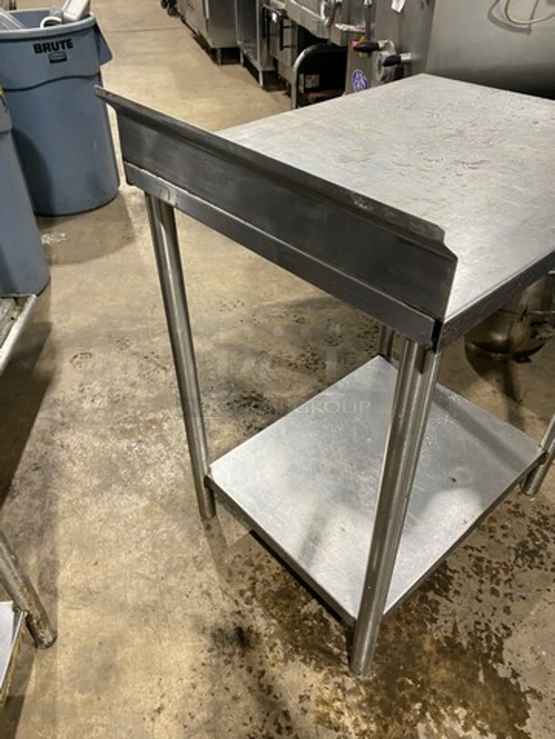 Solid Stainless Steel Work Top/ Prep Table! With Storage Space Underneath! On Legs! - Image 4 of 7
