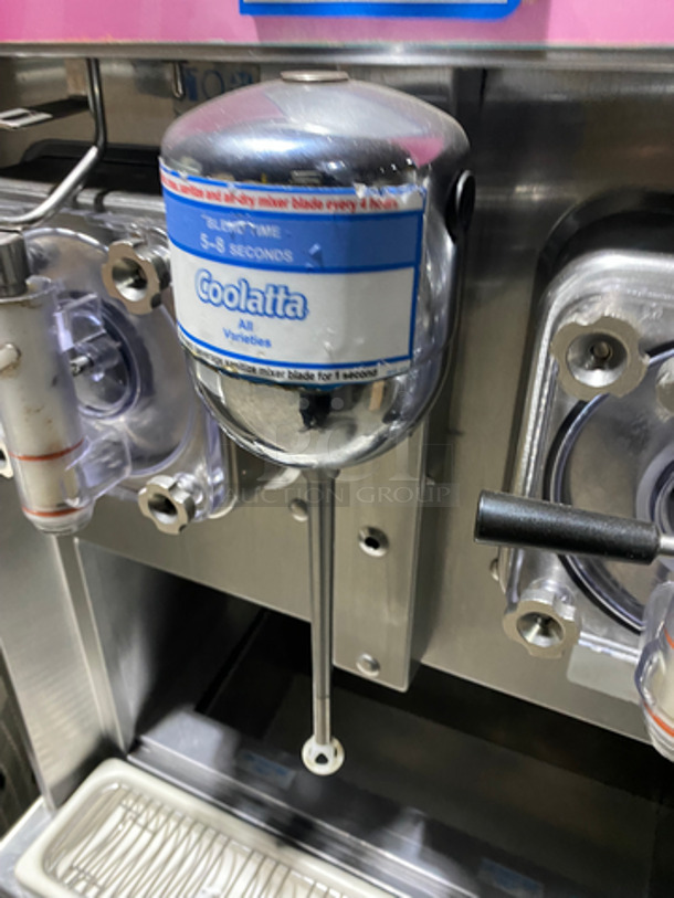 Taylor Commercial 2 Flavor Frosty/Coolatta/Slushie Making Machine! With Milkshake Mixing Attachment! All Stainless Steel! On Casters! Model: 342D27 SN: K6106162 208/230V 60HZ 1 Phase - Image 7 of 11
