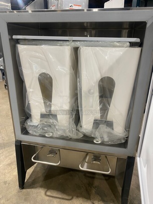 NICE! Silver King Commercial Countertop 2 Spout Refrigerated Milk Dispenser! Stainless Steel Body! - Image 5 of 7