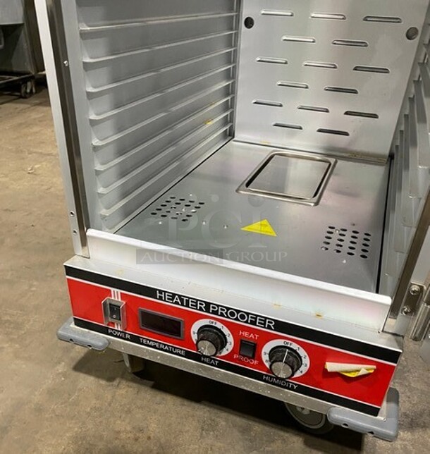 NICE! 2019 Bevles Metal Commercial Single Door Reach In Heated Holding Cabinet on Commercial Casters! All Stainless Steel MODEL HPIC6836 SN:1910013600012 120V  - Image 6 of 8