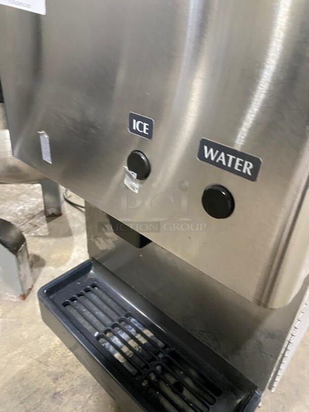 WOW! LATE Model Hoshizaki Commercial Countertop Refrigerated Ice Maker/Dispenser And Water Dispenser! All Stainless Steel! On Legs!  - Image 5 of 8