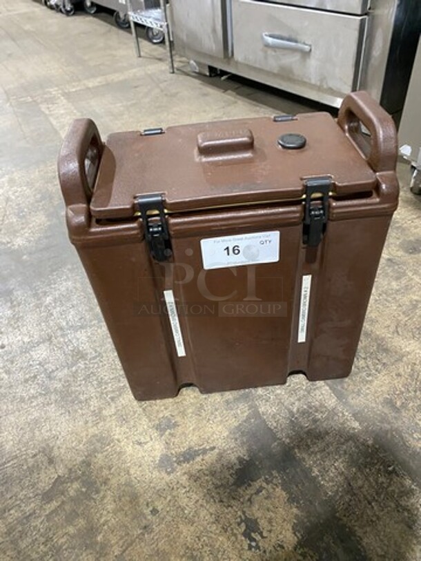 Cambro Insulated Beverage Dispenser/ Holder! With Side Handles! With Lid! - Image 1 of 5