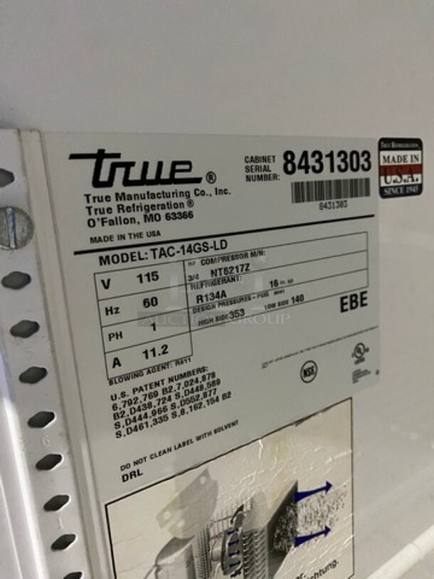True Commercial Refrigerated Open Grab-N-Go Display Case! Model: TAC14GSLD SN: 8431303! 115V 60HZ 1 Phase! - Image 6 of 10