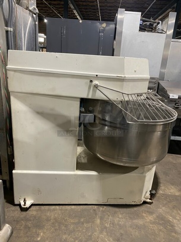 GREAT! Excalibur Commercial Floor Style Spiral Mixer! With Bowl Guard And Mixing Bowl! With Spiral Hook Attachment! Model: 200A SN: 970268 208V 3 Phase - Image 2 of 11