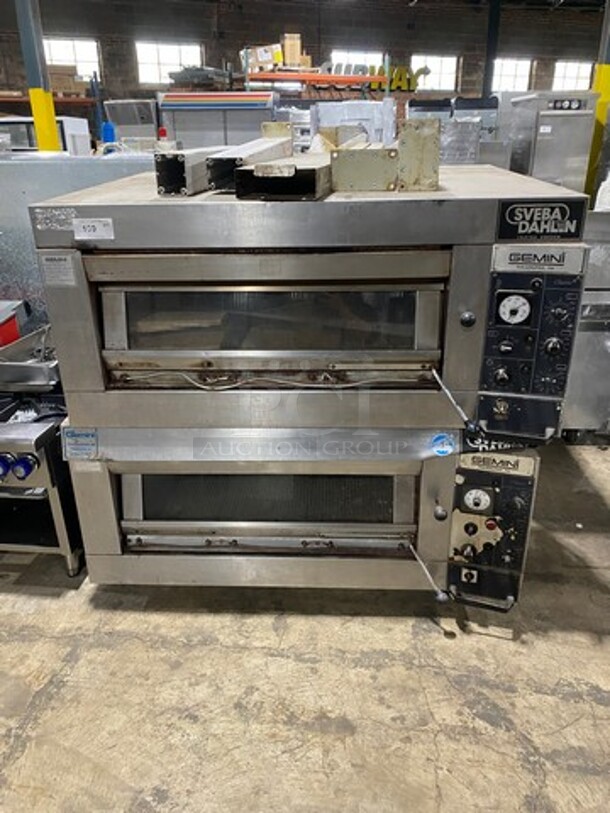 Sveba Dahlin Electric Powered Double Deck Baking/ Pizza Oven! All Stainless Steel! 2x Your Bid Makes One Unit! Model: DC12DD SN: 164156019619 208/230V
