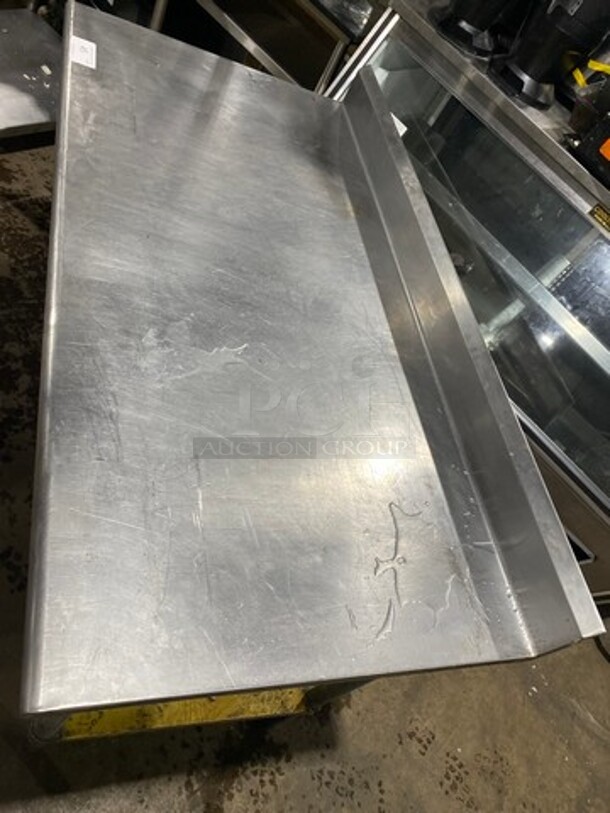 Solid Stainless Steel Work Top/ Prep Table! With Storage Space Underneath! On Legs! - Image 5 of 7