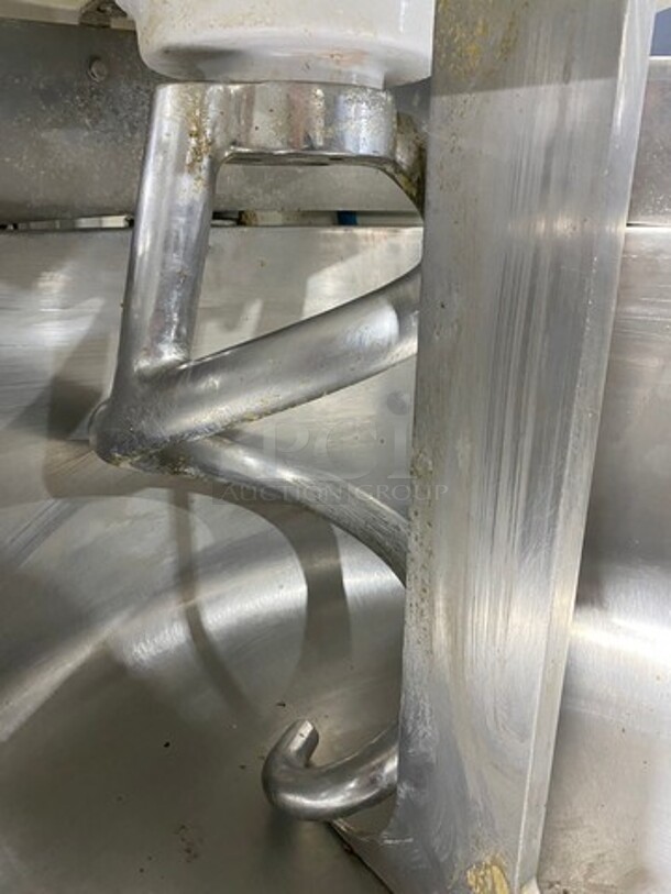 GREAT! Excalibur Commercial Floor Style Spiral Mixer! With Bowl Guard And Mixing Bowl! With Spiral Hook Attachment! Model: 200A SN: 970268 208V 3 Phase - Image 10 of 11